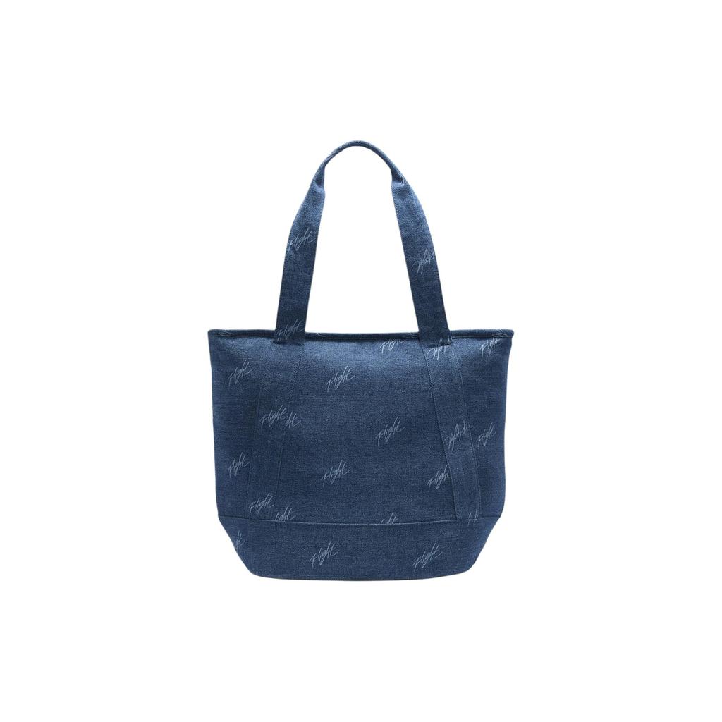New Jordan Flight Cotton Tote Bag, Shopping Bag, Shoulder Bag Unisex Denim Blue HF7297-416