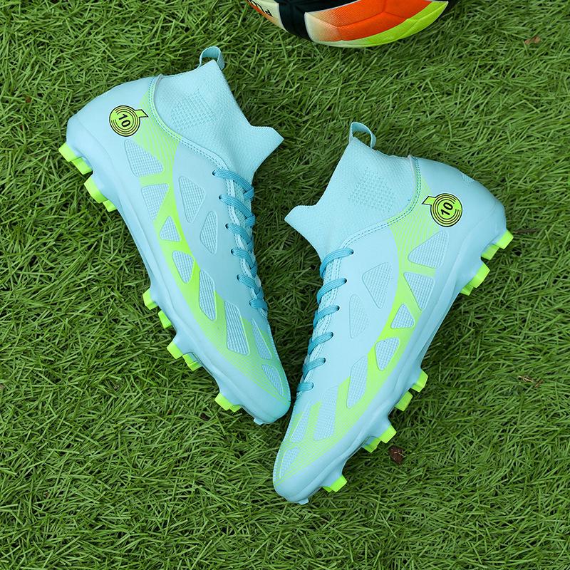 Xiyin Amazon Popular High-top Breathable Football Shoes Professional Futsal Football Shoes Long Nails Broken Nails Spot Straight Hair