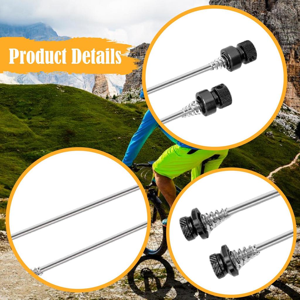 Bike Quick Release Skewer Axle Set Cycling Accessories Wheel Hub Clip Bolt Lever Replacement for
