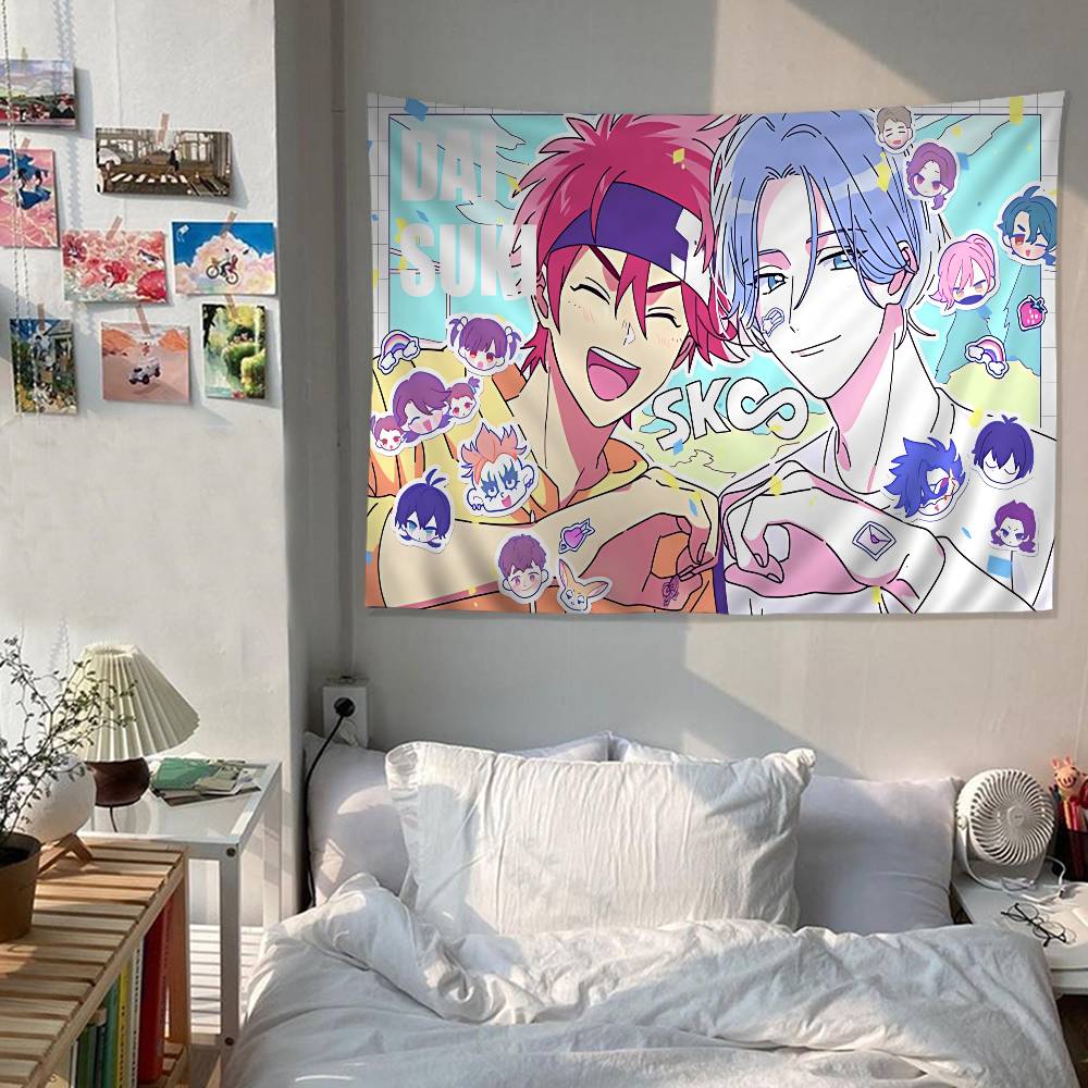SK8 The Infinity Cartoon Tapestry Bohemian Wall Tapestries Mandala Wall Hanging Sheets