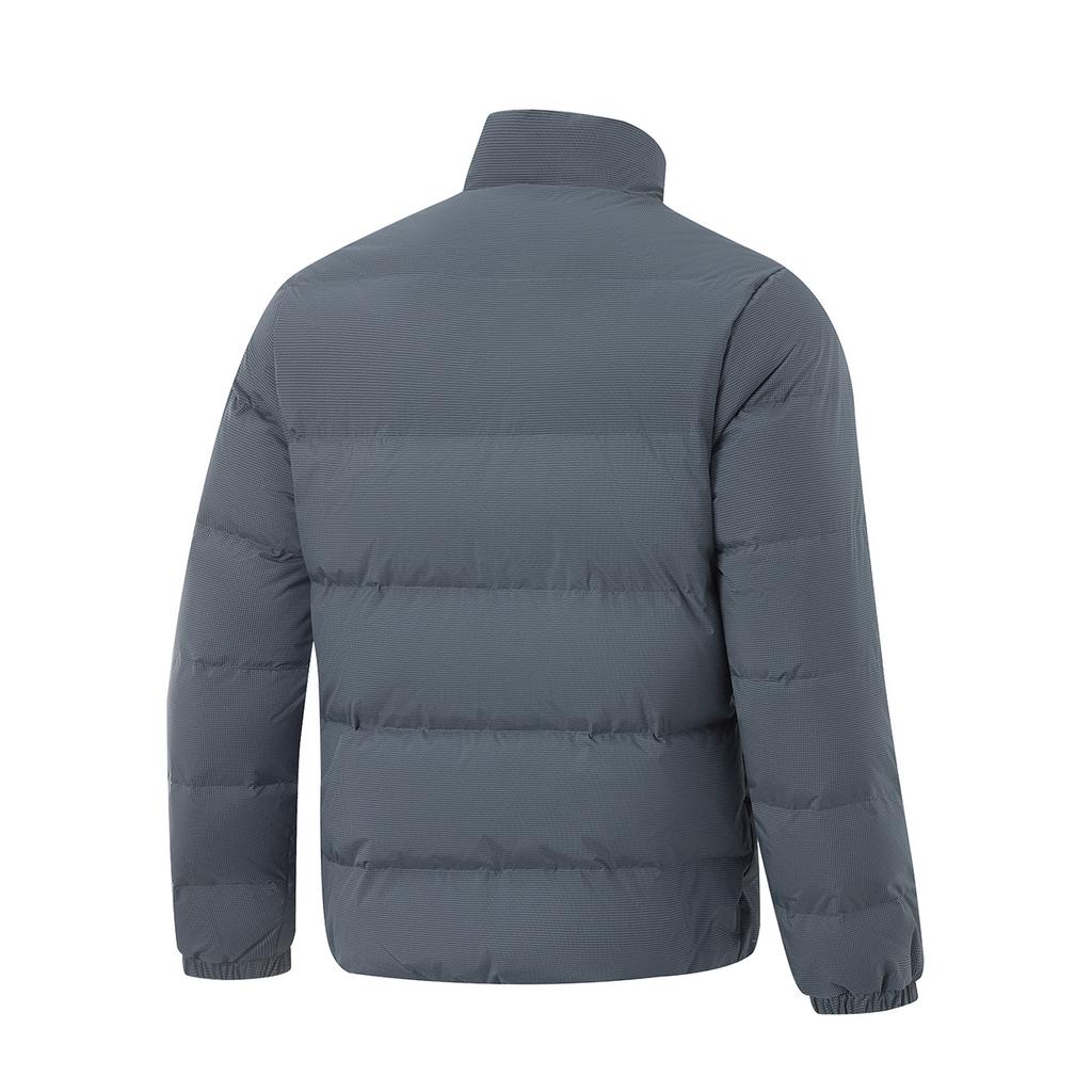 Li-Ning Minimalist Stand Collar Zipper Casual Solid Color Versatile Down Jacket Men outerwear AYMU083-5