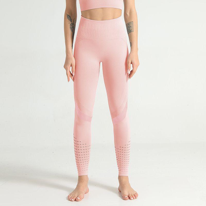 Stilvolle nahtlose Yogahose für Damen mit hohem Bund für ultimativen Komfort und Halt