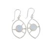 Milky Opal Gemstone 925 Sterling Silver Jewelry Handmade Earrings 2.00" For Gift EE-52-15