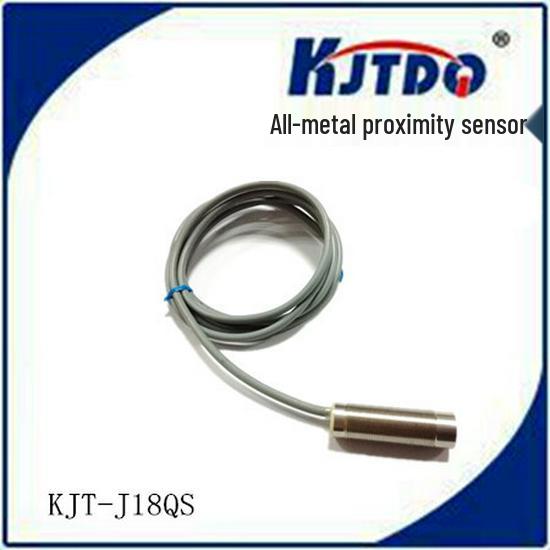 KJTDQ Kaigite 24V DC PNP All-Metal Proximity Sensor, Three-Wire, Normally Open, Pressure Resistant KJT Series