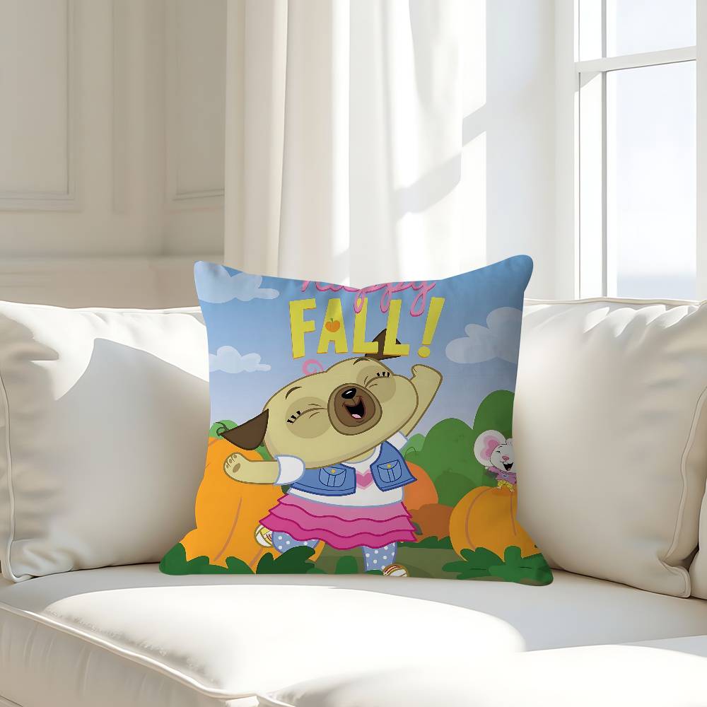 Cartoon C-Chip And P-Potato Pillow Case Removable Washable Cushion Cover – All-Season Soft Linen