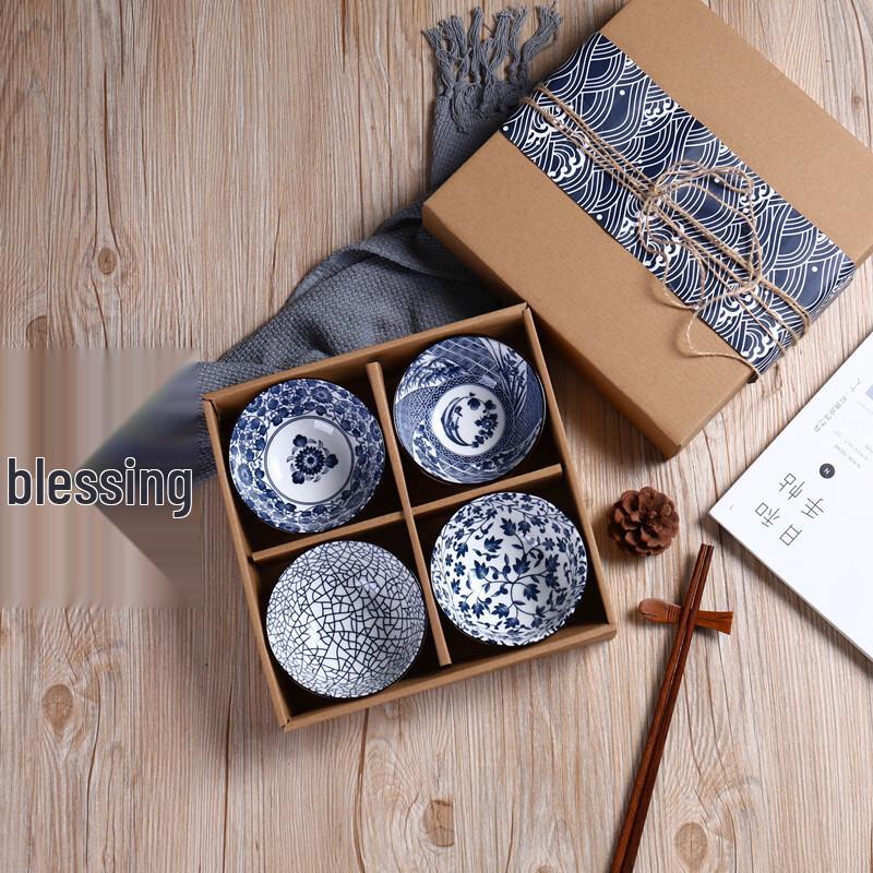 Japanese Cherry Blossom Ceramic Bowl Set