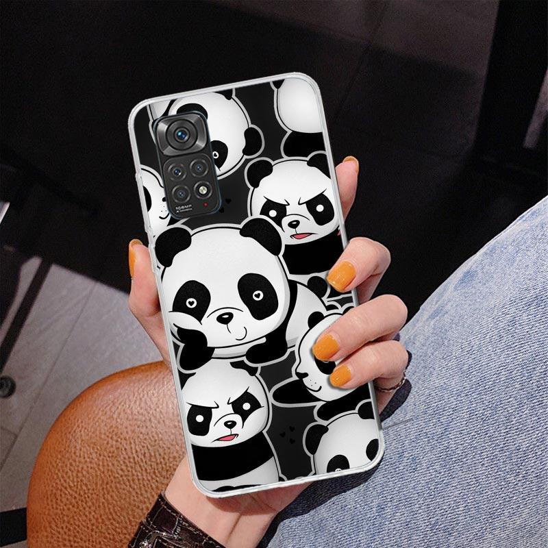 Cartoon Cute Panda Bear Phnoe Case for Phnoe Case for Xiaomi Redmi Note 15 14 14S 13 Pro Plus 12 12S 11S 11E 10S 10 11T 5G Uniqu
