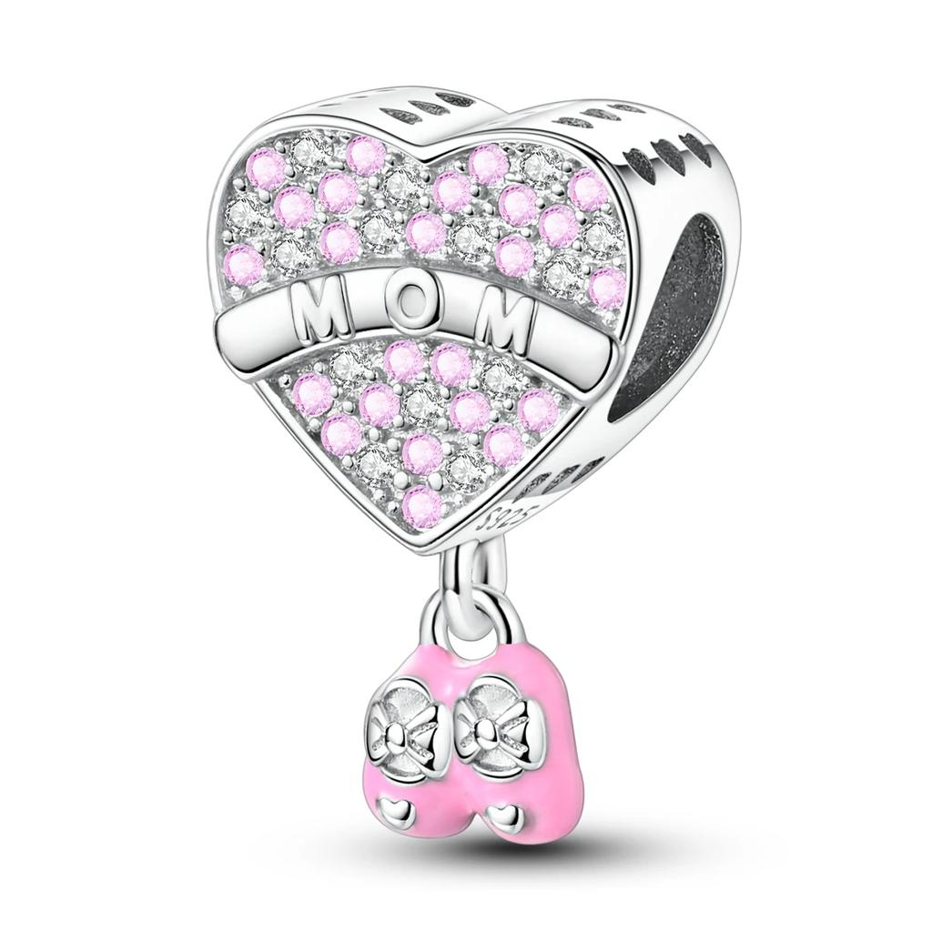 Splittable Mother Daughter Dangle Charm Bead Component Bead Components Compatible With Authentic Original Bracelet High Quality Fine Jewelry Designed