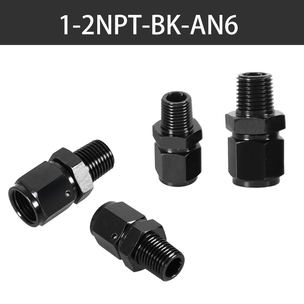 AN4 AN6 AN8 Fuel System Straight Adapter Fitting Female To 1/4NPT 1/2NPT 1/8 NPT 3/8NPT Male Swivel Adapter Fitting TF-1085