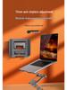 Carbon Steel Adjustable Laptop Stand - Three-Layer Riser for Desktop, Neck Support