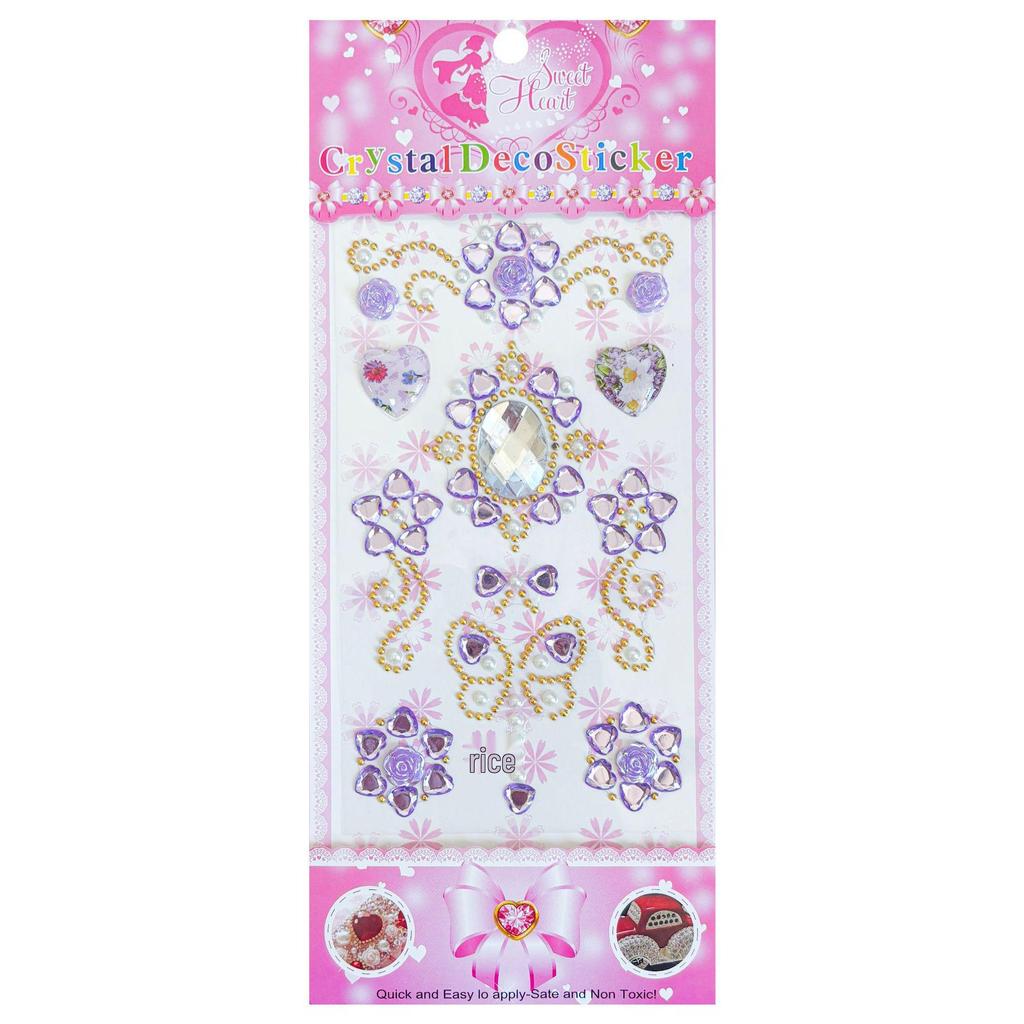 Colorful Acrylic Rhinestone Stickers for Phone & Photo Album Decoration