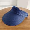 Summer Sun Hat, Large Brim Straw Hat, Hollow Top Foldable Sun Protection Hat for Vacation Daily Wear