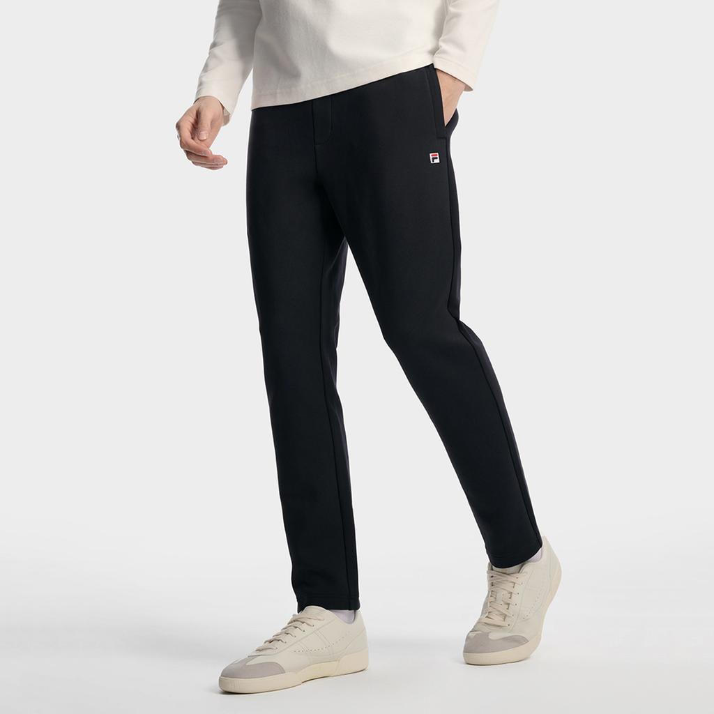 FILA Heritage Minimalist Stylish Classic Retro Sports Soft Comfortable Versatile Knitted Casual Pants Men bottoms Legendary-Blue F11M618608FNV