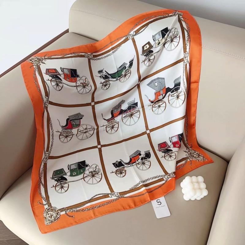 70 silk scarf square scarf high sense fashion versatile professional simulation silk small scarf versatile printed women's silk scarf