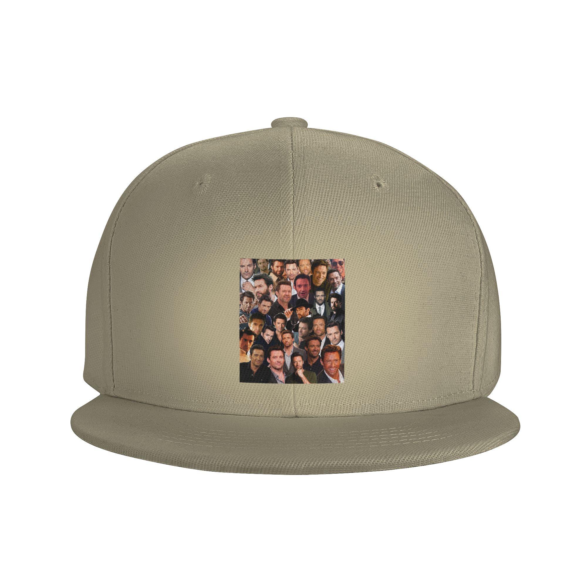 

Hugh JackUnisex Photo Collage Baseball Caps Snapback Fashion Baseball Hats Breathable Casual Casquette Outdoor for Unisex One Size