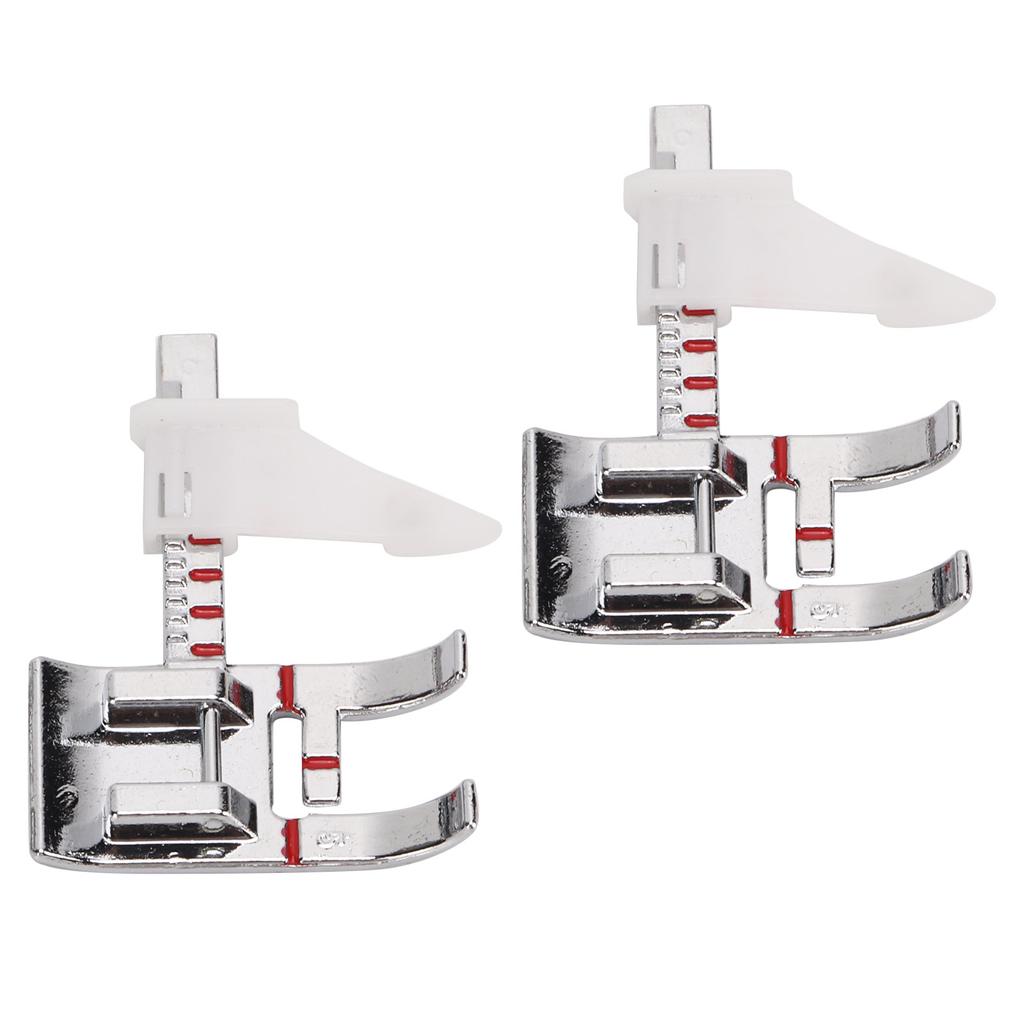 2 STÜCKE Nähfuß Edelstahl Nähfuß Glänzendes Aussehen Stoffnähfuß mit Führung zum Nähen