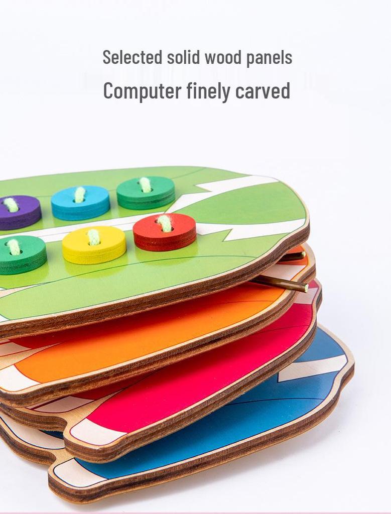 Cross-Border Children's Hand-Threading Button Game for Early Education and Pretend Play