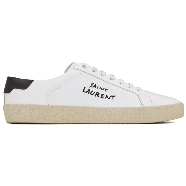 Saint Laurent  Court Classic SL/06 Low Optic White Black 2021 Women Sneakers 610649-08G10-9061