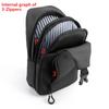 Men Bag Fashion  Solid Color Men Chest Bag Outdoor Casual Fashion One Shoulder Crossbody Bag Nylon USB Charging Shoulder Bags