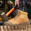New fashion protective boots Men Safety Shoes Waterproof Work Boots Steel toe shoes Puncture-Proof Indestructible shoes Non-slip