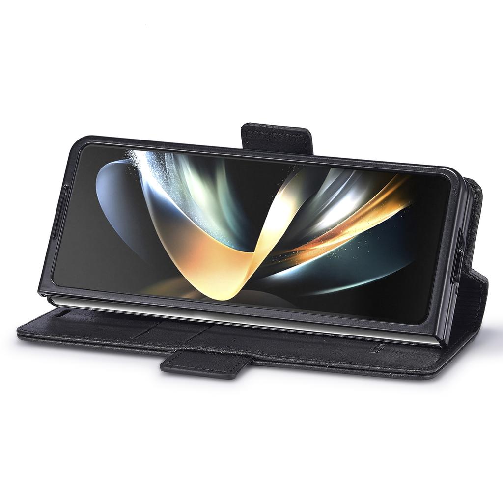 LC.IMEEKE For Samsung Galaxy Z Fold5 5G RFID Blocking Phone Case Wallet PU Leather Stand Cover