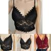 Elegant Lace Women's Bralette Cami Top With Sexy V-neck And Spaghetti Straps