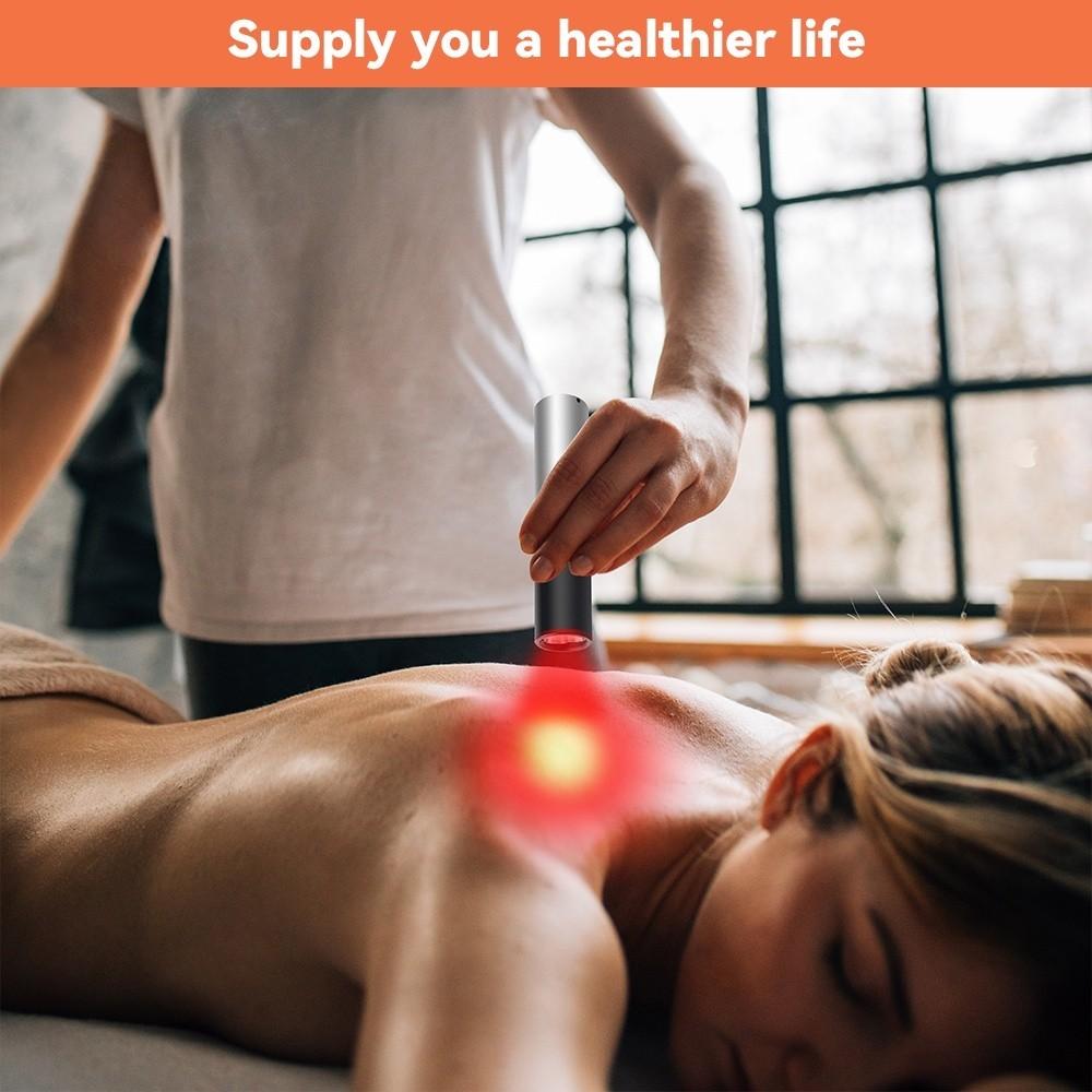 Dispozitiv 9W Terapie cu Lumină Roșie pentru Îngrijirea Pielii Feței, Lampă de Terapie cu LED Portabilă cu Infraroșu Aproape, Instrument de Terapie pentru Ameliorarea Durerilor Musculare și Articulare