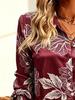 Fashionable women's printed shirt, with an elegant style and long-sleeved design. Suitable for daily wear as well as for dates.