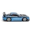 POP RACE Mazda RX7 Widebody Blau Chrom Fertigprodukt PR640223 1/64 REAmemiya