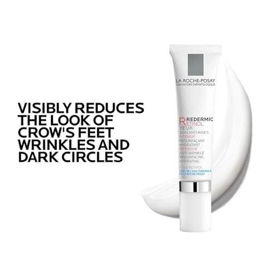 La Roche-Posay Redermic R Eye Cream Care Dark Circles Wrinkles Sagging Aging Retinol 15mL