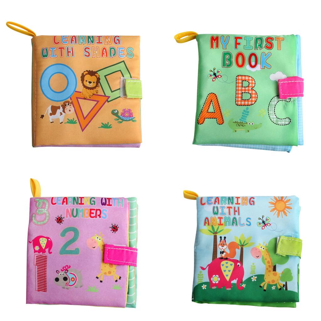 Wholesale Baby Cognitive Cloth Book Educational Early Learning Tear-resistant English Forest Ocean Animal Hand Book