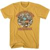 Woodstock Peace Love Music Ginger Adult T-Shirt