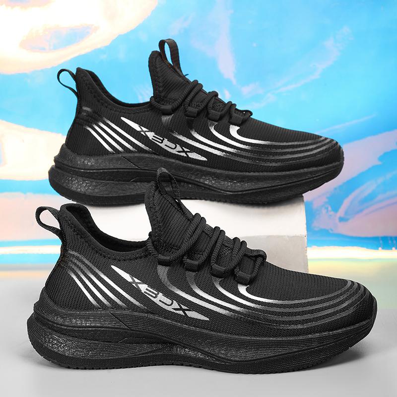 

Новые кроссовки для бега мужские плоские сетчатые дышащие удобные легкие противоскользящие износостойкие уличные повседневные кроссовки для ходьбы 45 чёрный