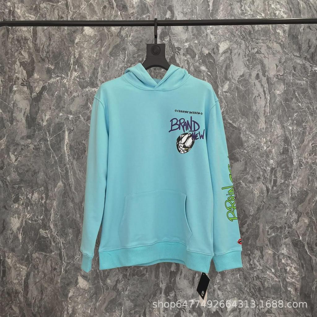 Podzimní/Zimní Klasická Mikina s Kapucí Unisex s Graffiti Potiskem