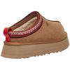 UGG TAZZ Chestnut Shearling Platform Suede Size US6 1122553 Women's Slippers, Clogs, (23.0cm), [Used]