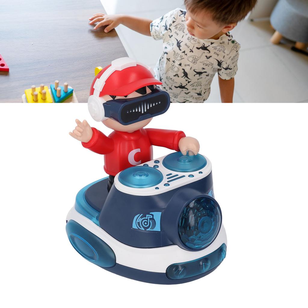 DJ Bouncing   Rock Boy Dancing Toy with Music Flashing Light   Wheel Automatic Movement Robot Toy Car for Toddlers