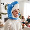 Cute Animal Hat for Music Festivals Shark Mask Adults/Kids, Funny Plush Headgear, Universal Size All Ages Costume Halloween Theme Parties Photo