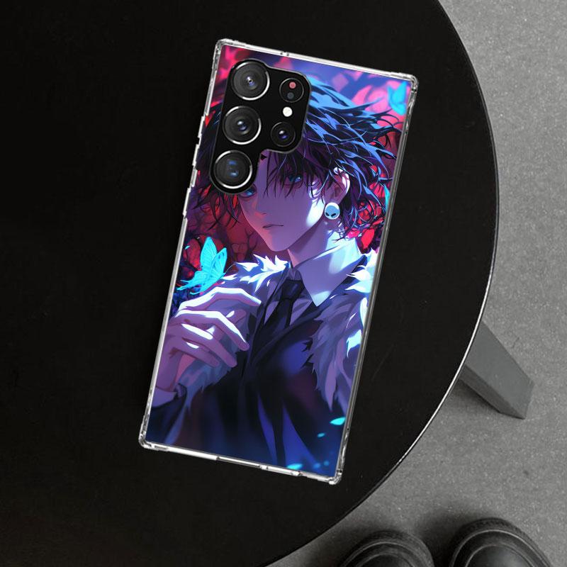 Huner X-Hunters Chrollo Shizuku Phone Case Cover for Samsung Galaxy S26 S25 Edge S24 S23 Ultra S22 Plus S21 FE S20 + Art Customi