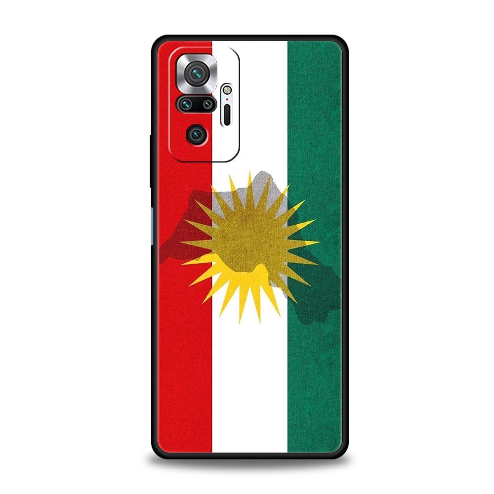 K-Kurdistan Flag Phone Case For Xiaomi Redmi Note 14 13 12 5G 11 10 Pro Plus 4G 9S 9 14C 13C 12C 10C 9C 9A Soft TPU Cover