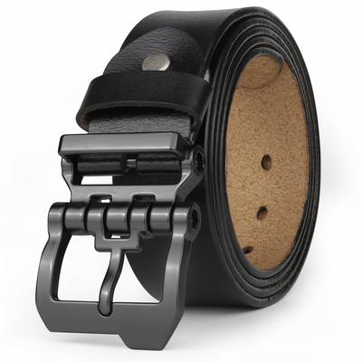 Plus Size Genuine Leather Stylish Casual Jeans Work Brown Regular and Large Sizes Length Black [JingHao] Men's Belt, Belt, Belt, Belt, & Black,