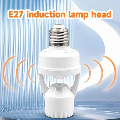 LED Human Body Induction Energy-saving E27 Lamp Holder Intelligent Switch Light Timing Infrared Induction Lamp Base 85-265V
