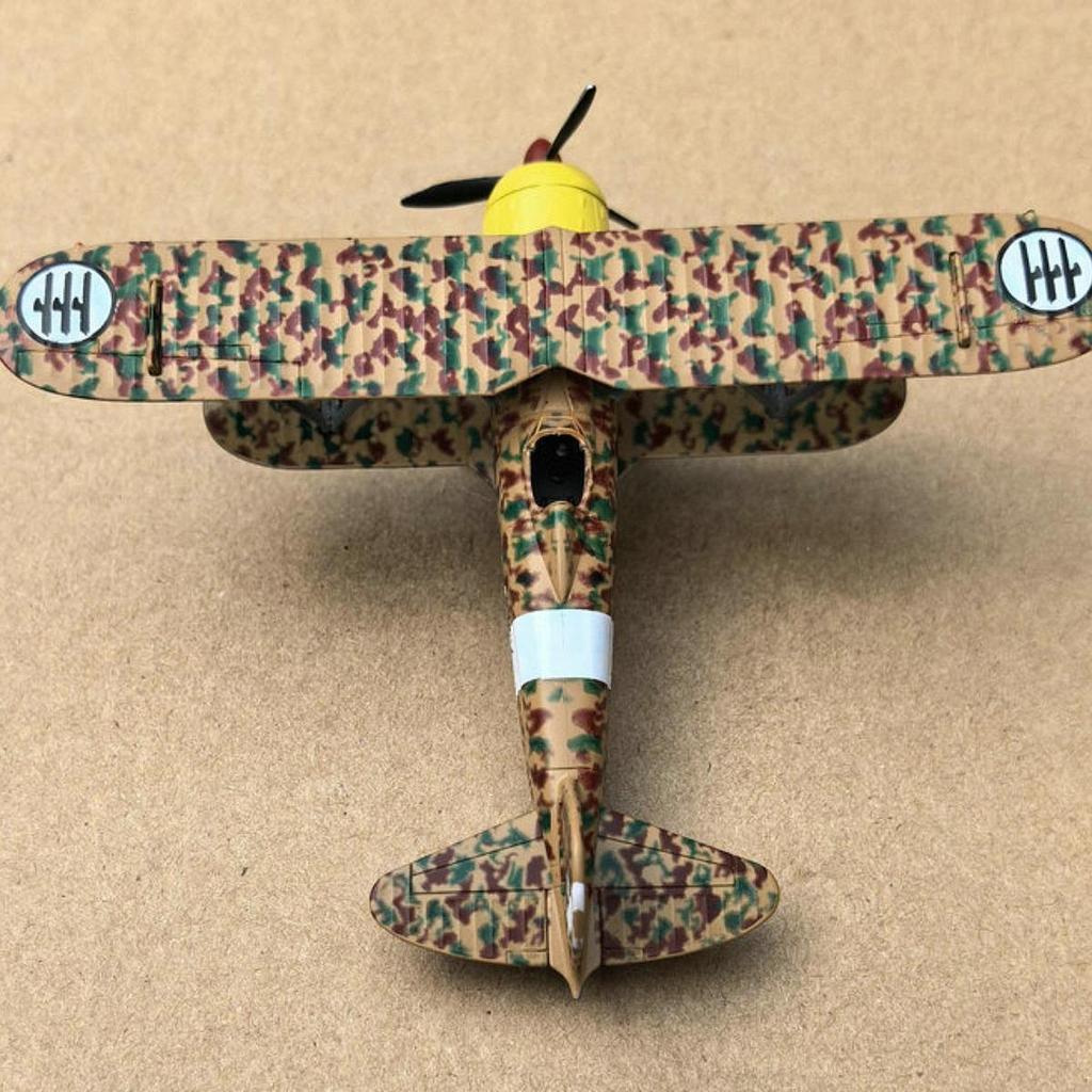 1/72 Scale Fighter Model Alloy Aircraft Educational Tool Realistic Propeller Plane with Stand