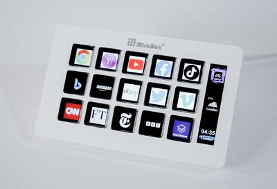 HSV293 Slim Klávesové zkratky 15 Vlastních kláves Windows Twitch YouTube 10/macOS (Bílý)