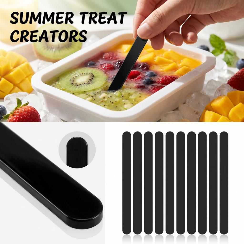 Reusable Ice Sticks for Homemade Treats, Colors Set for Summer