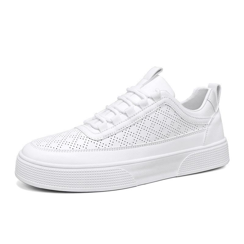 New fashion sports men's shoes 2024 spring casual breathable men's non-slip trend thick baseplate shoes versatile white shoes