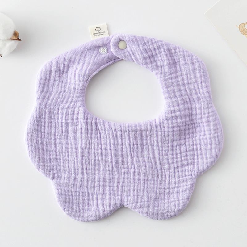 360-Degree Pure Cotton Petal Baby Drool Bib
