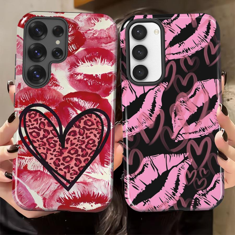 Phone Case for Samsung Galaxy S25 S20 FE S25Ultra A26 S23 A56 A36 S23Ultra S24 Ultra A16 Soft Cover Capa Fashionable Sexy Red