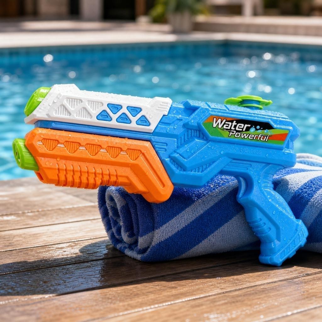 Outdoor Water Gun Toy High Capacity Water Shooter Pump Action Water Blaster for Kids Summer Pool Beach Fun