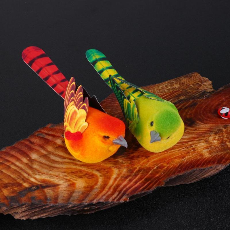 1/2pcs/Pack Cute Artificial Bird Home Table Garden Decoration Ornament Gift for Friend Cute Mini Foam Feather Bird Sparrow Tit