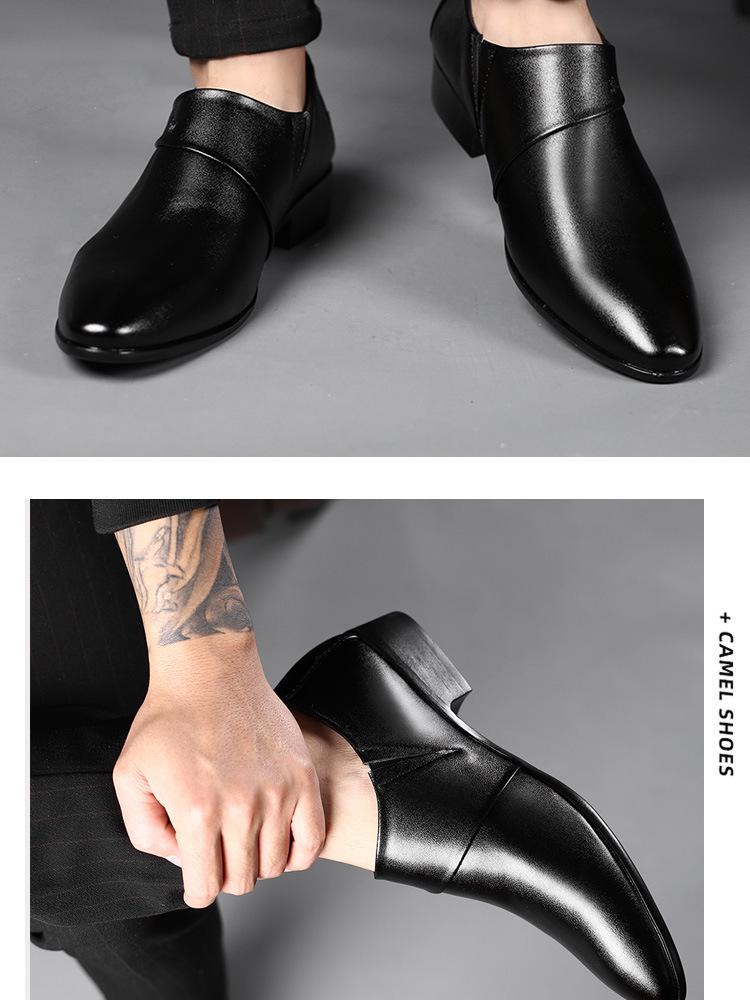 Grenzüberschreitende Herbstlederschuhe für Herren: Große Größen im formellen Business- und British-Casual-Stil für Hochzeiten und All-Match-Anlässe.